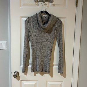 NWT Heather light grey turtleneck sweater size large